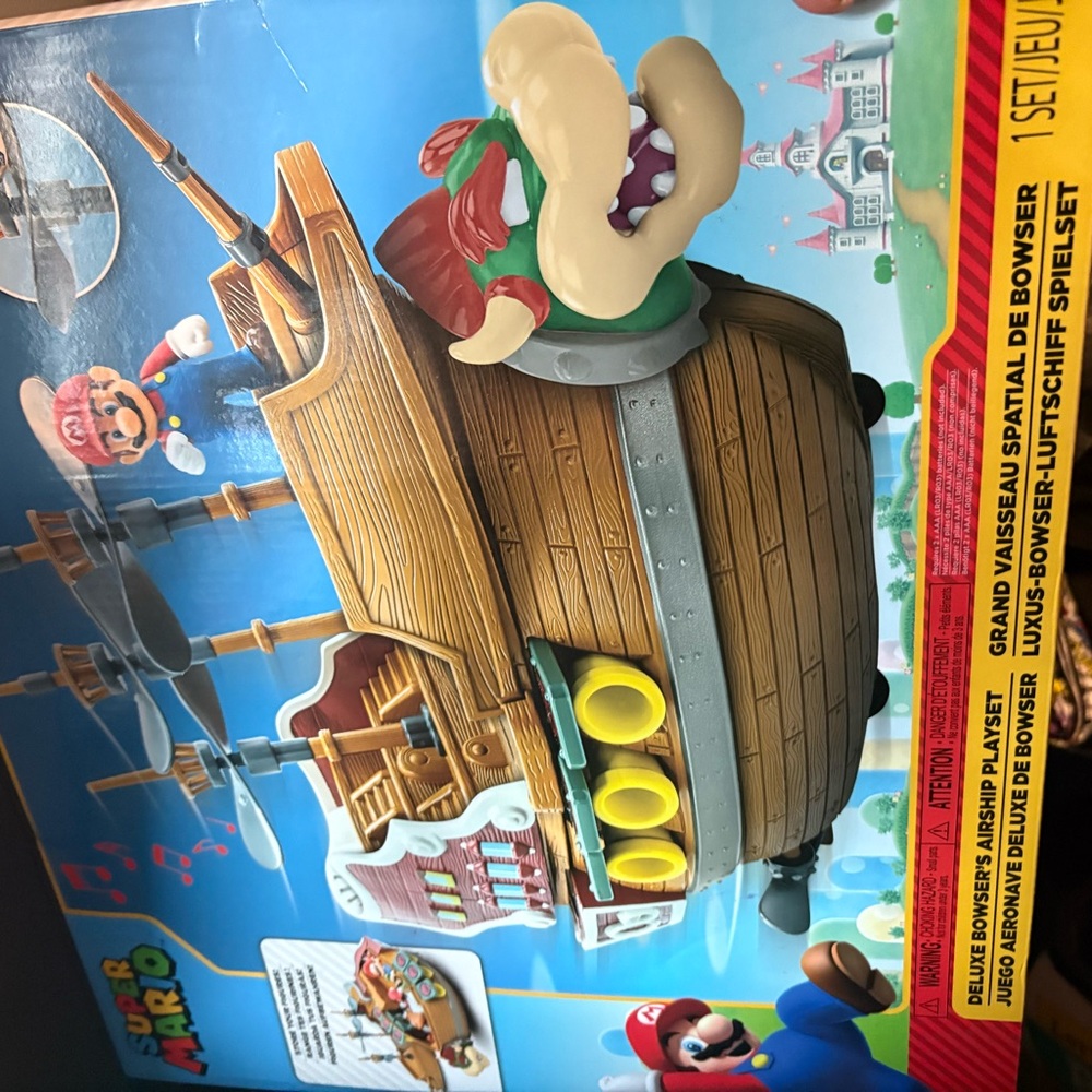 Nintendo Bowser's Adventure Airship Playset - Brown and Yellow